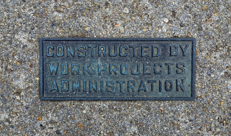 WPA sidewalk marker 2 - Arlington, MA - DSC09934