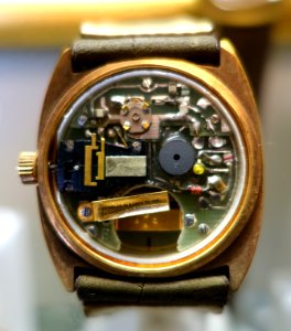 Wristwatch, electronic - Karl Gebhardt Horological Collection - Gewerbemuseum - Nuremberg, Germany - DSC01900 photo