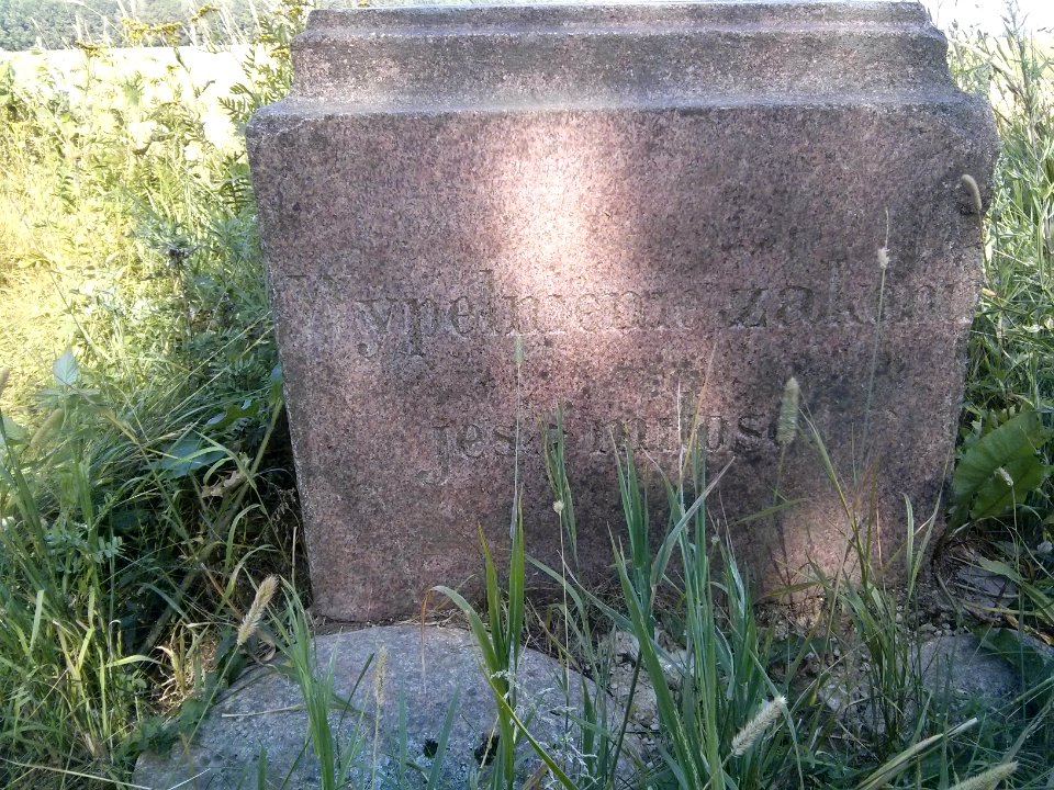 Woynillowicz family hill in Sawiczy - gravestone 1