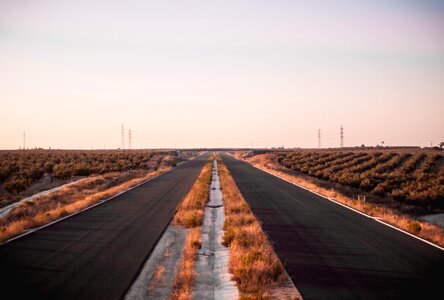 Architecture urban long road