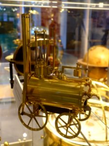 Working model of Trevithick locomotive (1804), William Mason Stiles, London, c. 1829 - Putnam Gallery - Harvard University - DSC07982