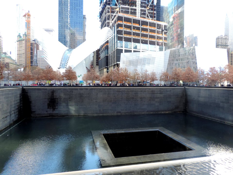 WTC reflecting pool and hub bird jeh