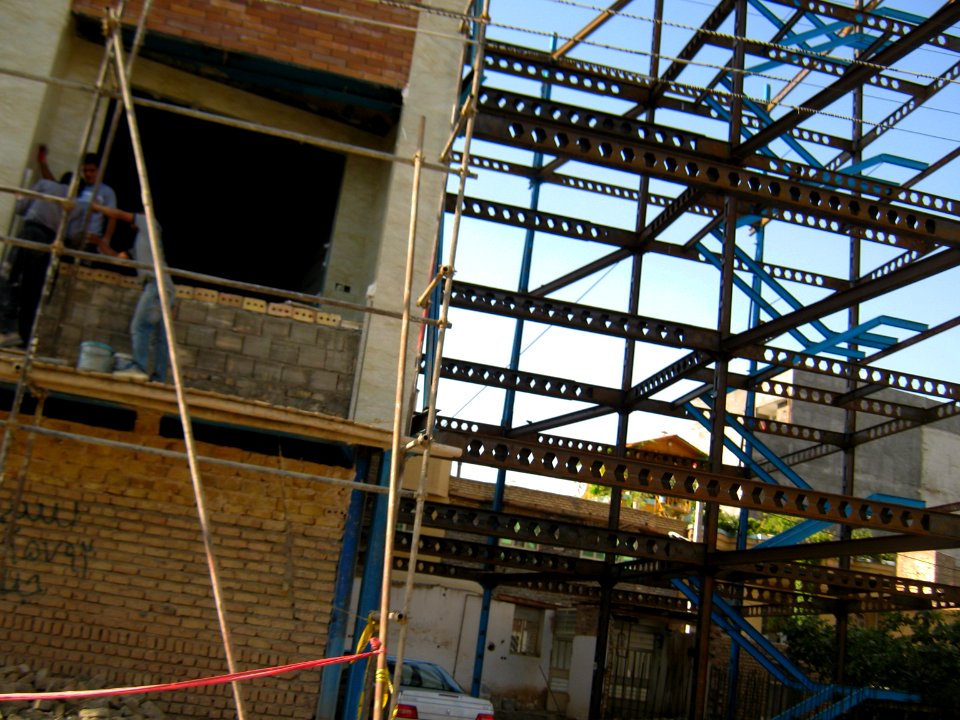 Workers - building under construction - North Ghavvami st - Nishapur