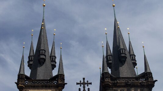 Prague church spires