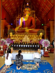 Woven Buddha - Wat Hiranyawat - Chiang Rai - 2017-01-02 - 001