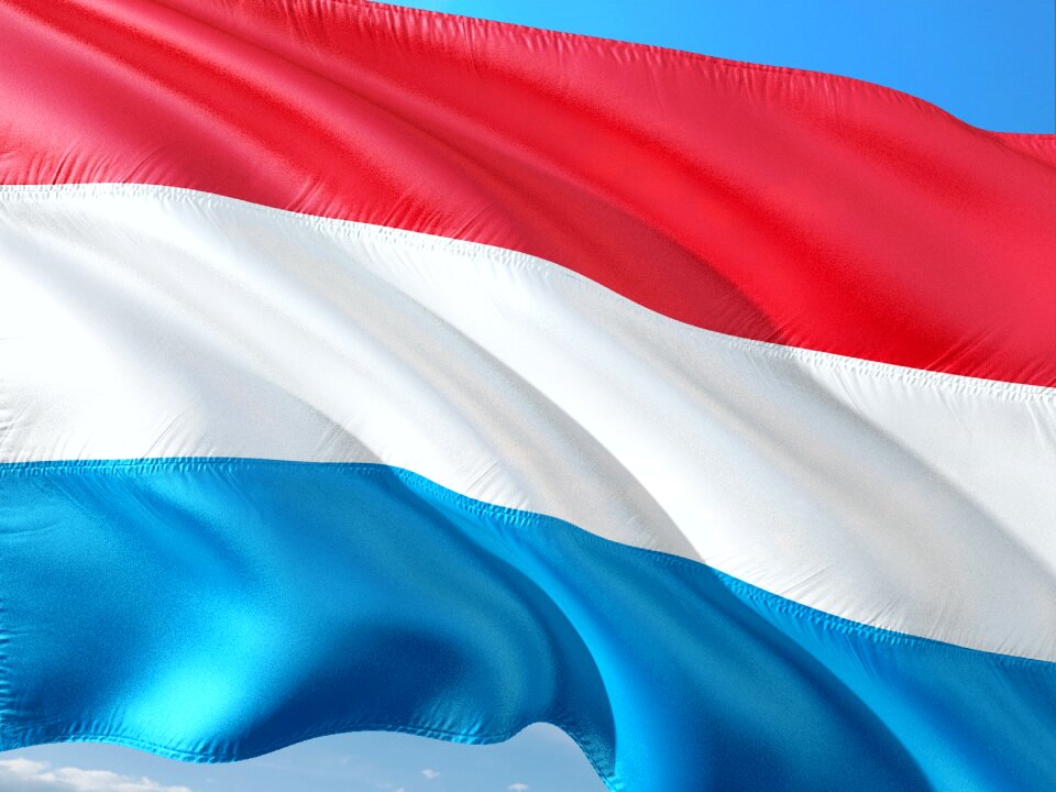 Flag luxembourg europe