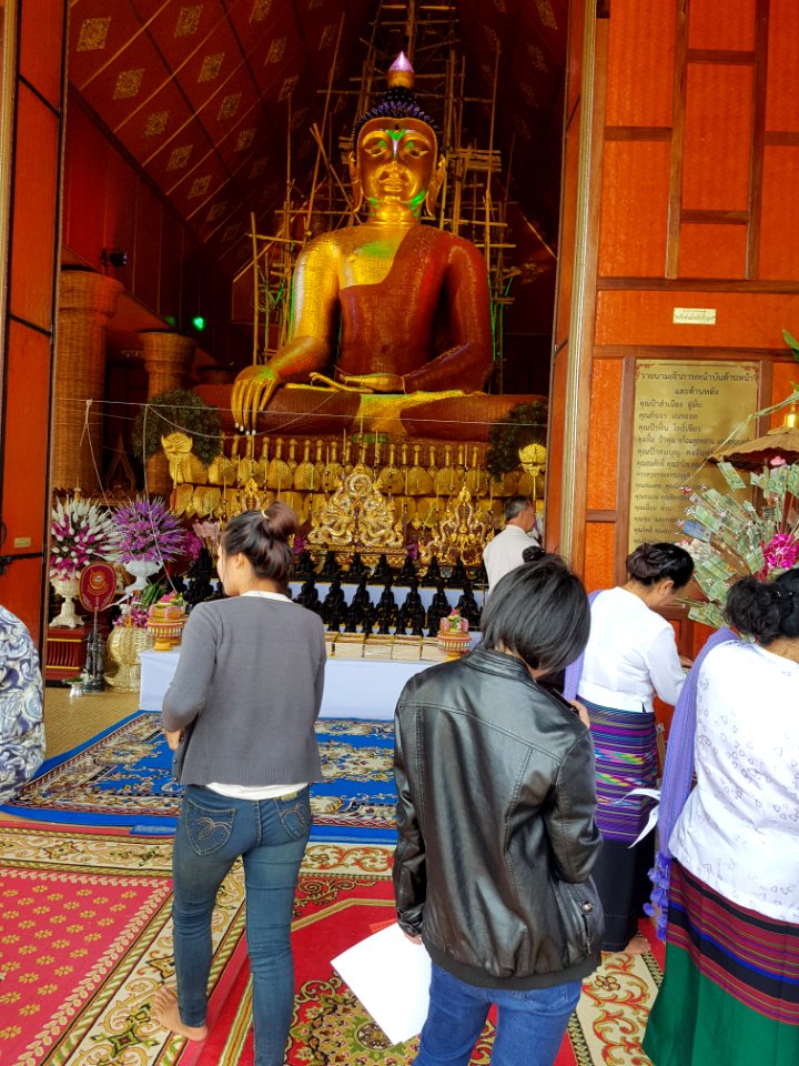 Woven Buddha - Wat Hiranyawat - Chiang Rai - 2017-01-02 - 003