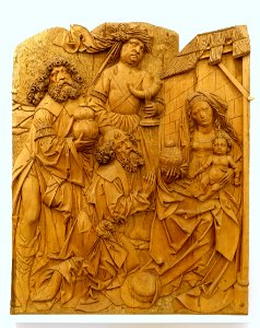 Worship of the Three Kings by Tilman Riemenschneider and workshop, c. 1510, linden wood - Mainfränkisches Museum - Würzburg, Germany - DSC04775