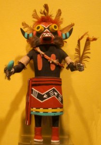 Wukooto (big head) kachina, Arizona, Hopi people, Honolulu Museum of Art