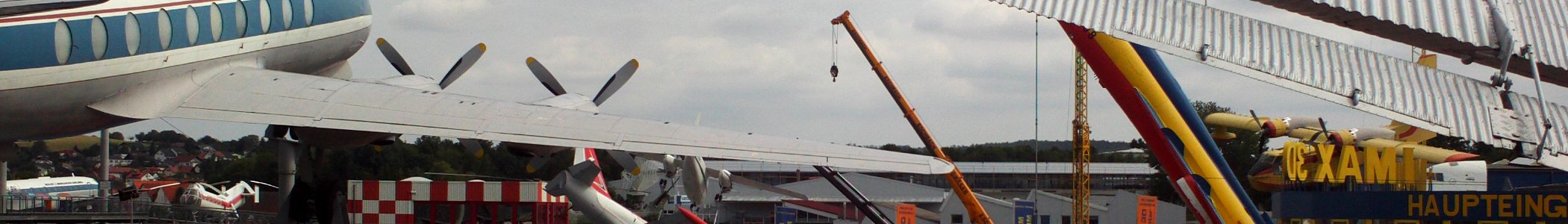 WV banner Aviation history Planes on display in Sinsheim