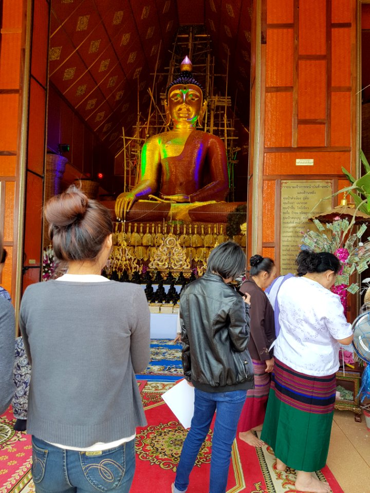 Woven Buddha - Wat Hiranyawat - Chiang Rai - 2017-01-02 - 002