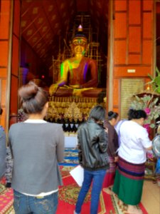 Woven Buddha - Wat Hiranyawat - Chiang Rai - 2017-01-02 - 002