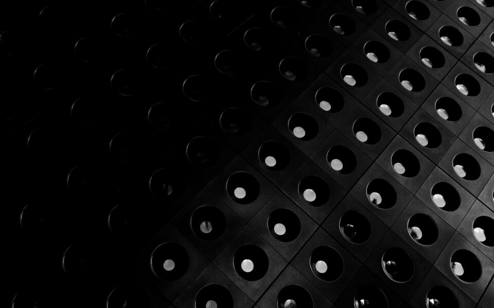 Black and white light hole