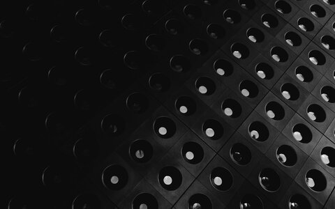 Black and white light hole