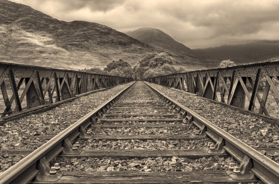 Railway mountain cloud