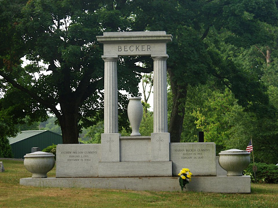 Becker monument, Mount Lebanon Cemetery, 2020-07-24