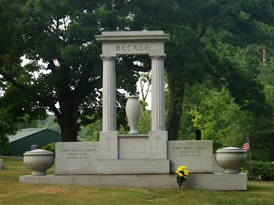 Becker monument, Mount Lebanon Cemetery, 2020-07-24