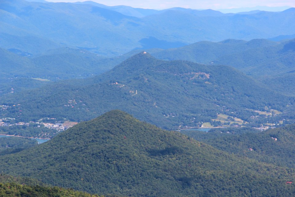 Bell Mountain viewed from Brasstown Bald, September 2015