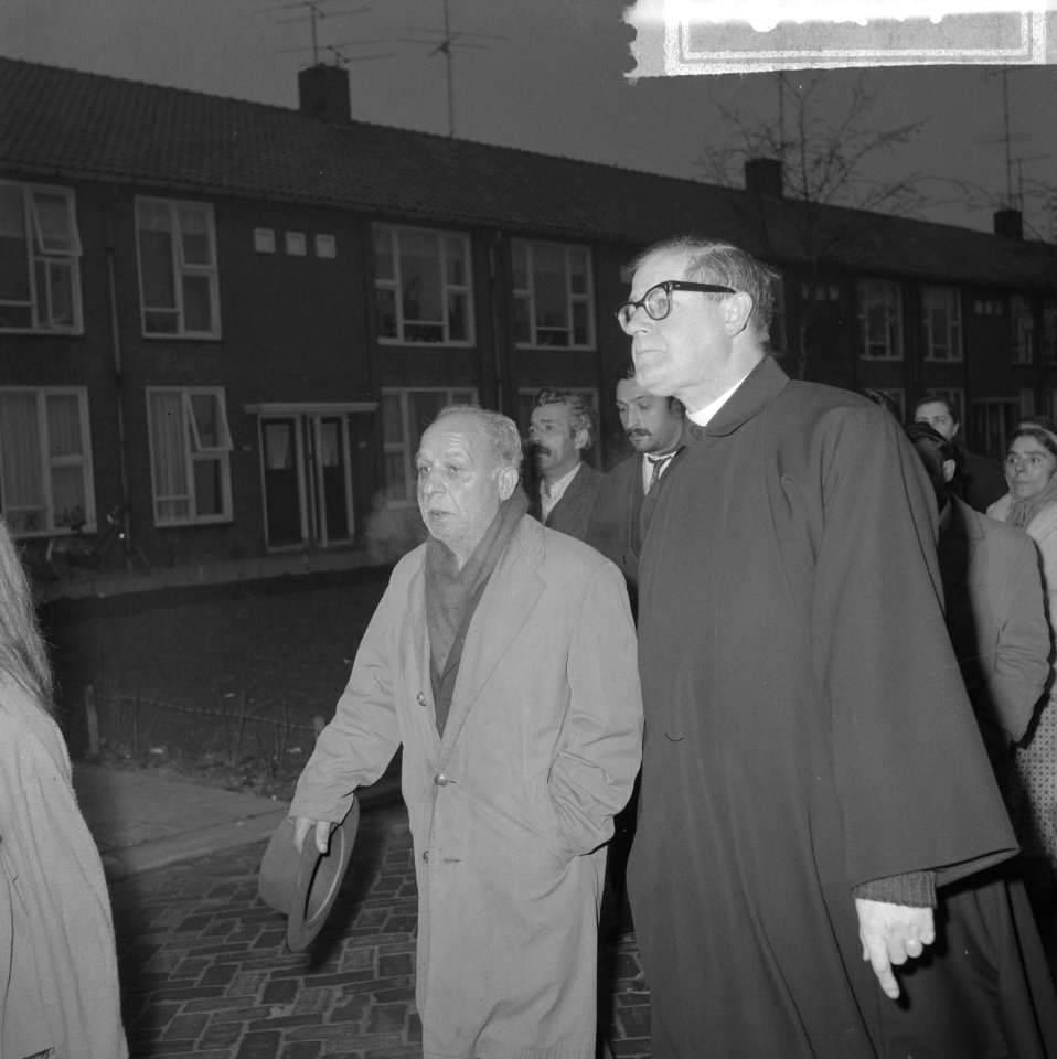 Begrafenis Fernado Westhiner te Sliedrecht, Antonio Westliner en Rector Keet, Bestanddeelnr 916-1211