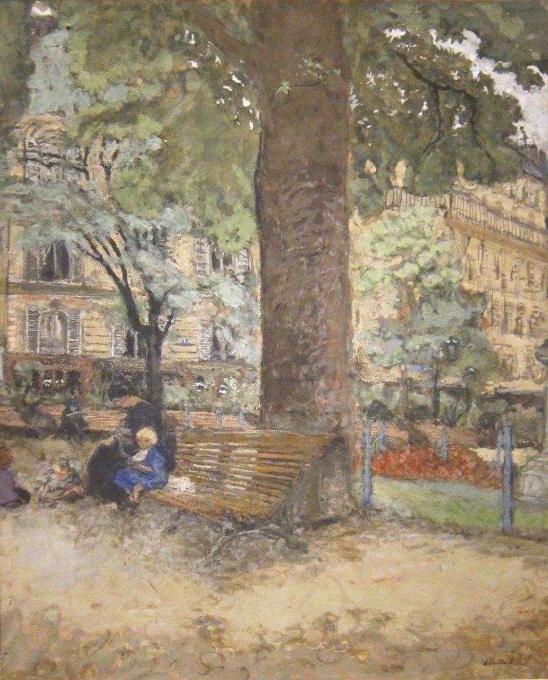 Bench in the Parc Vintimille by Edouard Vuillard, San Diego Museum of Art