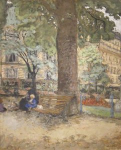 Bench in the Parc Vintimille by Edouard Vuillard, San Diego Museum of Art