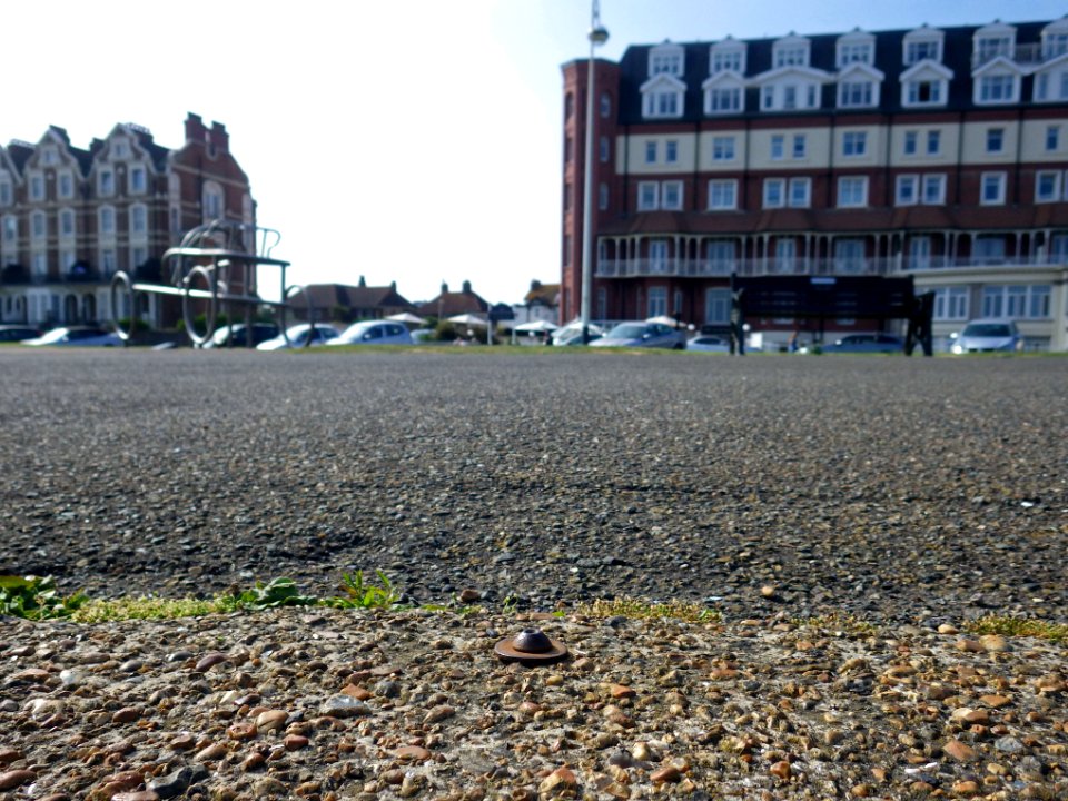 Benchmark, Sea Wall, Sackville Lawns, East Parade, Bexhill