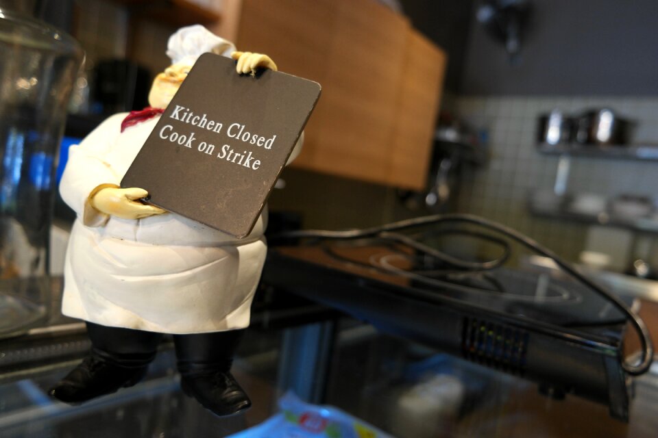 Food sign restaurant kitchen