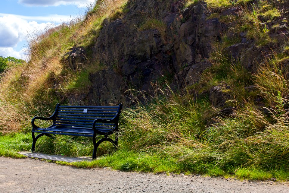 Bench at Calton Hill, Edinburgh, Scotland, GB, IMG 3642 edit