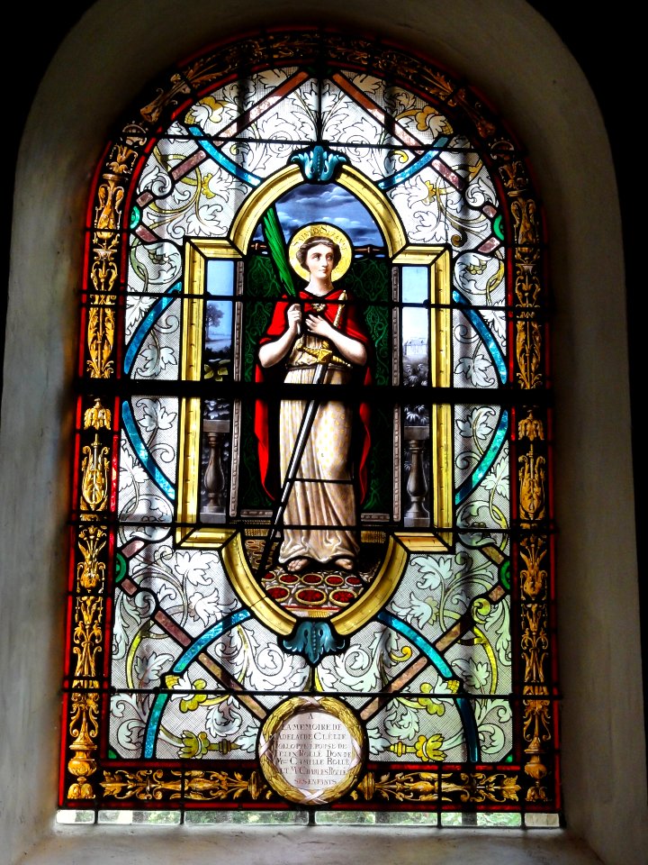 Auzouville-l'Esneval (Seine-Mar.) chapelle St.Étienne-le-Vieux, vitrail 04