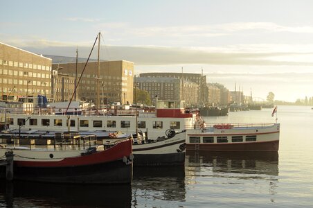 Amsterdam canal dawn