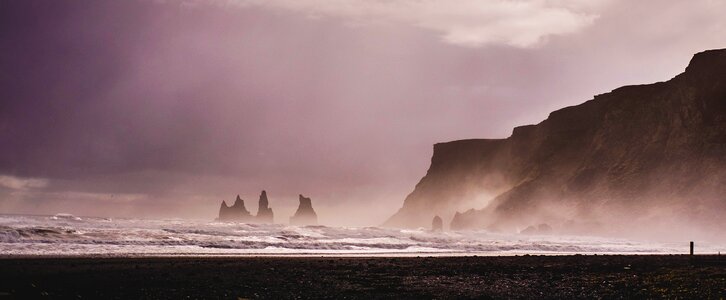 Nature snow iceland