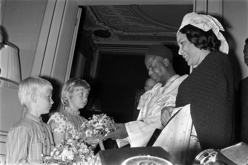 Bezoek aan de ambtswoning van de burgemeester van Amsterdam Annelies en Martin,, Bestanddeelnr 930-3431