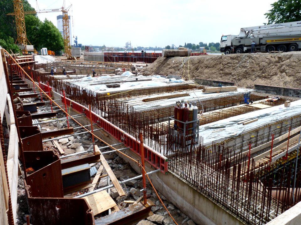 Baustelle Weserkraftwerk 2