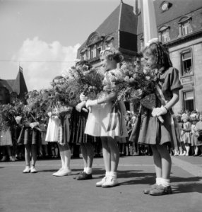 Bezoek Koninklijk Paar aan Luxemburg Dudelangehulde, Bestanddeelnr 904-6386