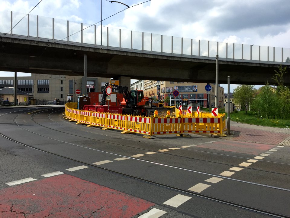 Baustelle Weißeritzbrücke Freiberger Straße Dresden Löbtau 2015