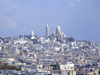 Basilique du Sacré Coeur, seen from Tour Montparnasse photo