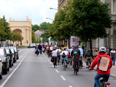 Bicycle demonstration to the Coal and Boat demonstration 2019 32