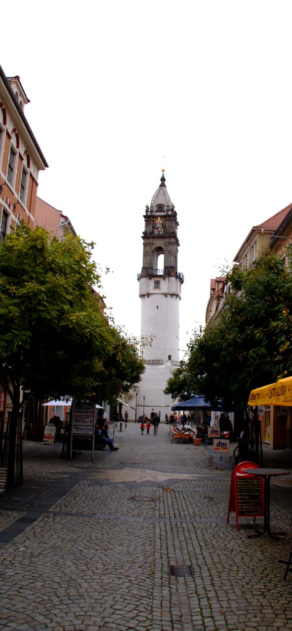 Bautzen Reichenstraße mit Reichenturm