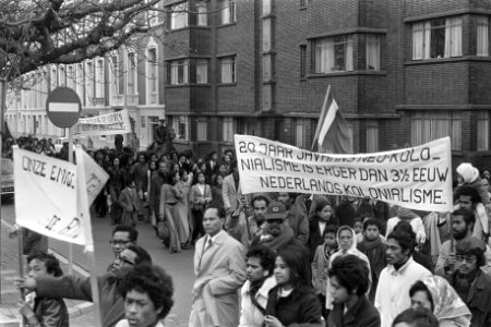 Betogingen, spandoeken, Bestanddeelnr 923-4708