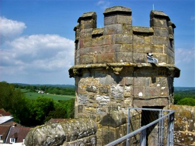 Battle Abbey, view from gatehouse 04