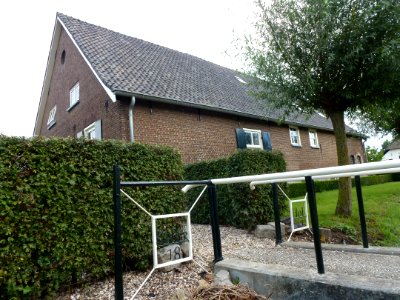 Beuningen (Gld) boerderij Kaperhof (1869) Hogewaldstraat 12 met naam en jaartal
