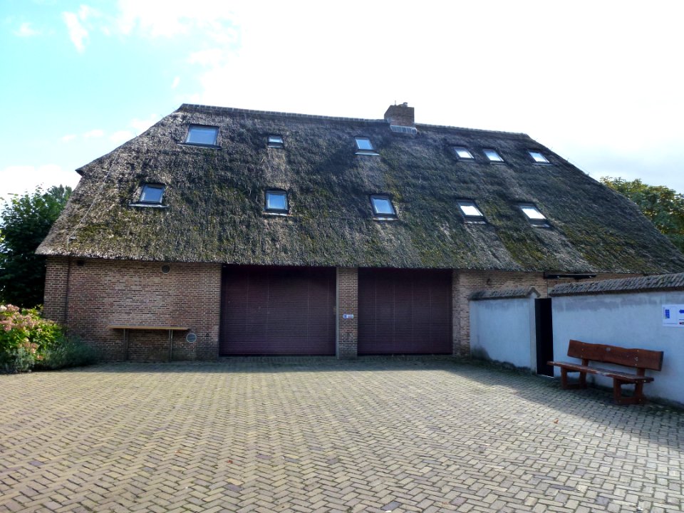 Beuningen (Gld) Wilhelminalaan 2, 2a-d, 4 Den Blanckenburgh, nr 4 losstaande schuur achterkant