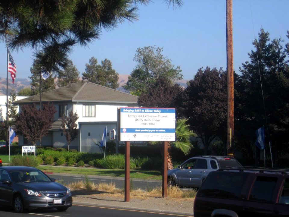 Berryessa Extension Project sign 0962