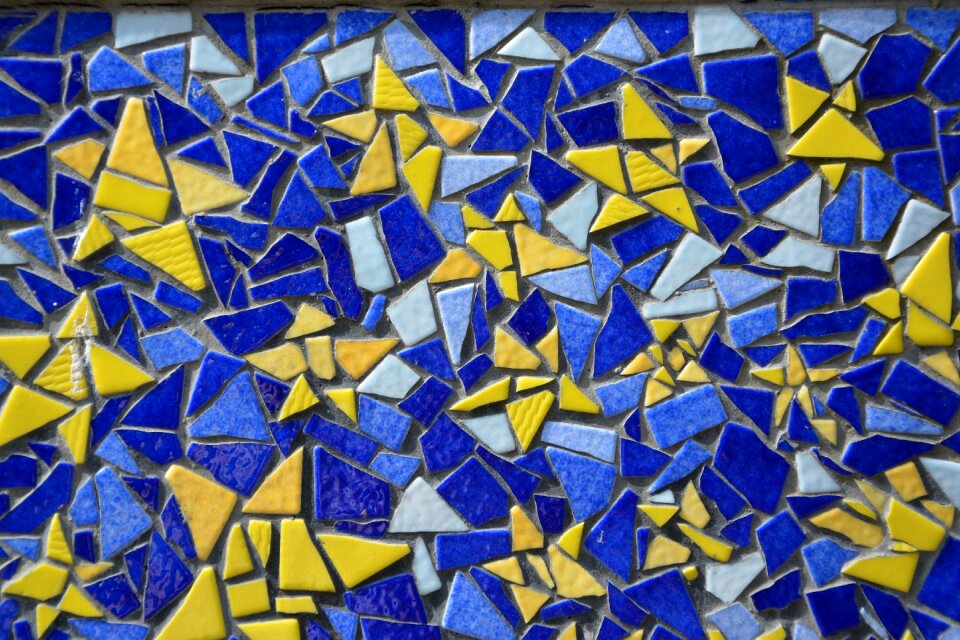 Decor blue yellow decorated offer gift