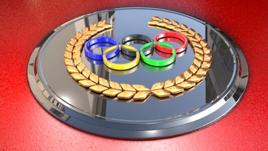 The olympic rings symbol olympics