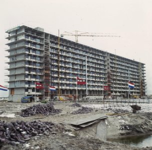 Bijlmermeer flats in aanbouw, Bestanddeelnr 254-8046