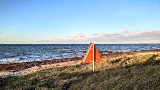 Denmark beach rough sea