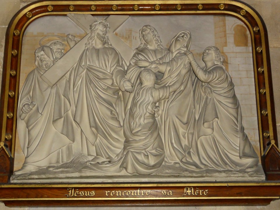 Bar-le-Duc (Meuse) église Saint-Étienne, chemin de croix, station 04