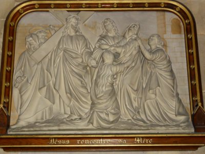 Bar-le-Duc (Meuse) église Saint-Étienne, chemin de croix, station 04