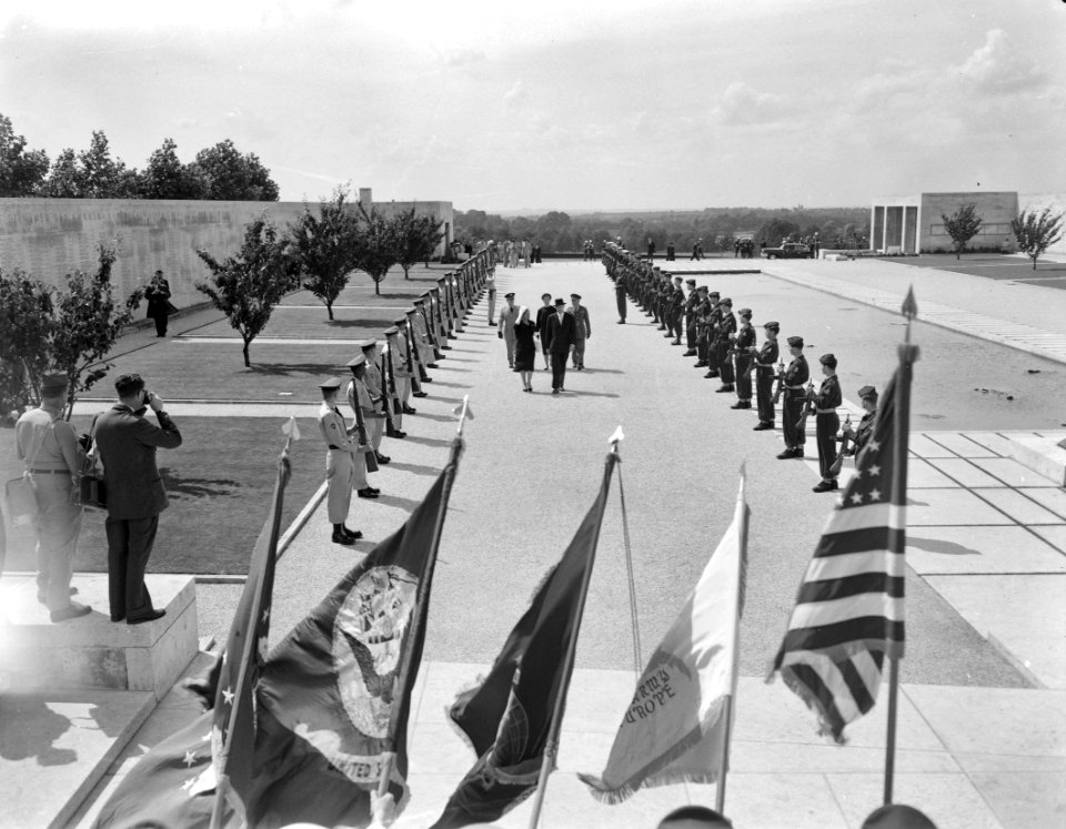 Amerikaanse begraafplaats te Margraten, officieel ingewijd, Bestanddeelnr 911-4050